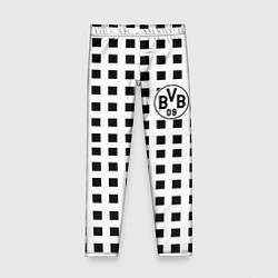 Леггинсы для девочки Borussia pattern, цвет: 3D-принт