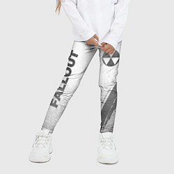 Леггинсы для девочки Fallout - white gradient вертикально, цвет: 3D-принт — фото 2