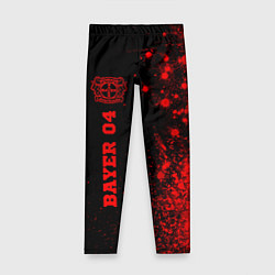 Детские легинсы Bayer 04 - red gradient по-вертикали
