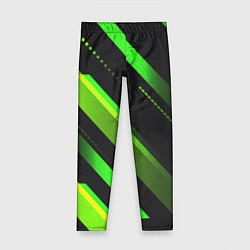 Детские легинсы Color black green