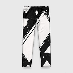 Детские легинсы Color black white