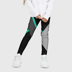 Леггинсы для девочки Multicoloured, цвет: 3D-принт — фото 2