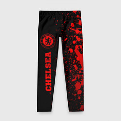 Детские легинсы Chelsea - red gradient по-вертикали