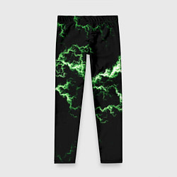 Леггинсы для девочки Lightning green glow, цвет: 3D-принт