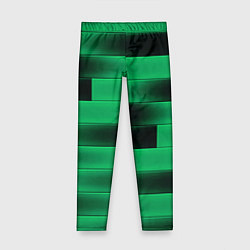 Леггинсы для девочки Color green square, цвет: 3D-принт