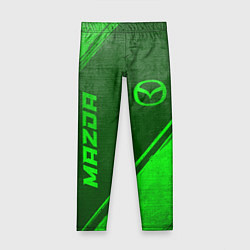 Детские легинсы Mazda - green gradient вертикально