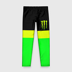 Леггинсы для девочки Monster energy полосы, цвет: 3D-принт