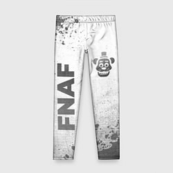 Леггинсы для девочки FNAF - white gradient вертикально, цвет: 3D-принт