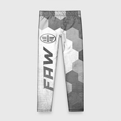 Леггинсы для девочки FAW - white gradient по-вертикали, цвет: 3D-принт