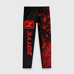 Детские легинсы Zotye - red gradient по-вертикали