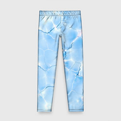 Леггинсы для девочки Прозрачная голубая вода, цвет: 3D-принт
