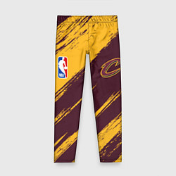 Леггинсы для девочки Кливленд Кавальерс - команда НБА, цвет: 3D-принт