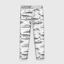 Детские легинсы Корюшка и водный транспорт