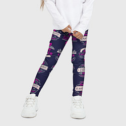 Леггинсы для девочки Easter pink, цвет: 3D-принт — фото 2