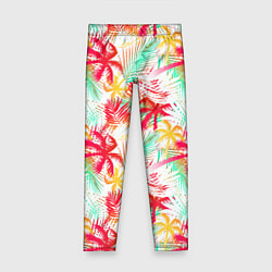 Детские легинсы Palm red yellow