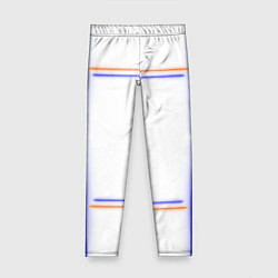 Детские легинсы Neon white orange light blue
