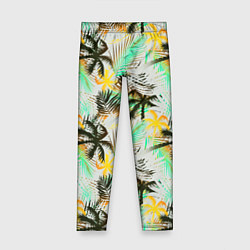 Детские легинсы Palm black yellow white