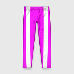 Детские легинсы Color white pink stripes