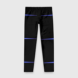 Детские легинсы Color black green purple stripes