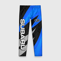 Леггинсы для девочки Subaru - синий, цвет: 3D-принт