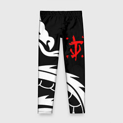 Леггинсы для девочки Doom dragon steel, цвет: 3D-принт
