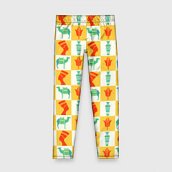 Леггинсы для девочки Мотивы Египта, цвет: 3D-принт
