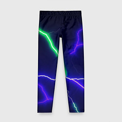 Леггинсы для девочки Multicolored lightning, цвет: 3D-принт
