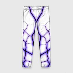 Леггинсы для девочки Color white purple, цвет: 3D-принт