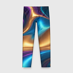 Леггинсы для девочки Сплавы разноцветные, цвет: 3D-принт