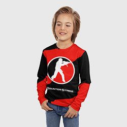 Лонгслив детский CS:GO Red Style, цвет: 3D-принт — фото 2