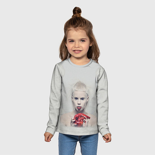 Детский лонгслив Die Antwoord: Blooded Heart / 3D-принт – фото 5