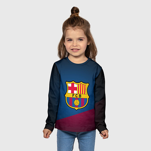 Детский лонгслив FCB Barcelona / 3D-принт – фото 5