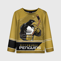 Лонгслив детский Pittsburgh Penguins, цвет: 3D-принт