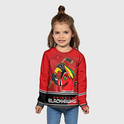 Лонгслив детский Chicago Blackhawks, цвет: 3D-принт — фото 2