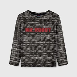 Детский лонгслив Mr. Robot: Binary code