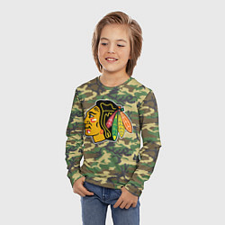 Лонгслив детский Blackhawks Camouflage, цвет: 3D-принт — фото 2