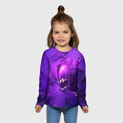 Детский лонгслив Bane Purple / 3D-принт – фото 5