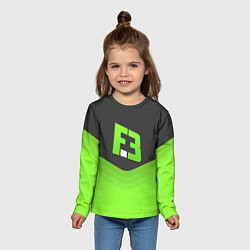 Лонгслив детский FlipSid3 Uniform, цвет: 3D-принт — фото 2