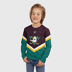 Лонгслив детский NHL: Anaheim Ducks, цвет: 3D-принт — фото 2