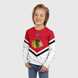 Лонгслив детский NHL: Chicago Blackhawks, цвет: 3D-принт — фото 2
