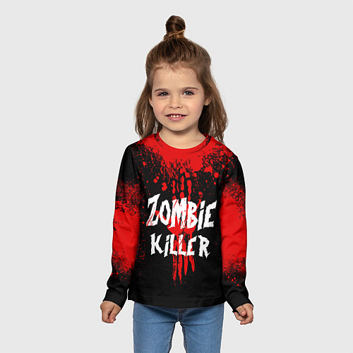 Детский лонгслив Zombie Killer / 3D-принт – фото 5