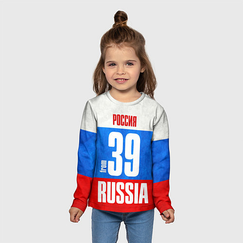 Детский лонгслив Russia: from 39 / 3D-принт – фото 5