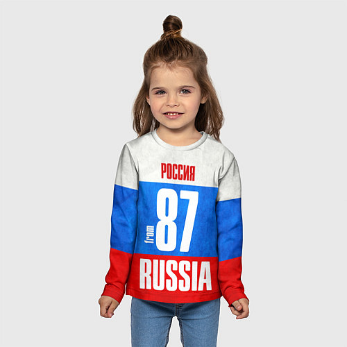 Детский лонгслив Russia: from 87 / 3D-принт – фото 5