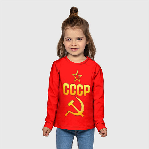 Детский лонгслив СССР / 3D-принт – фото 5