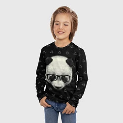 Лонгслив детский Умная панда, цвет: 3D-принт — фото 2