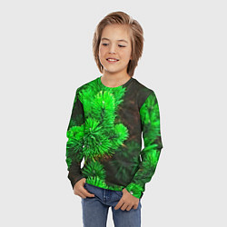 Лонгслив детский Зелёная ель, цвет: 3D-принт — фото 2