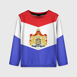 Лонгслив детский Флаг и герб Голландии, цвет: 3D-принт