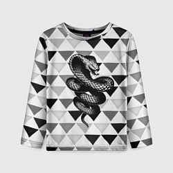 Детский лонгслив Snake Geometric