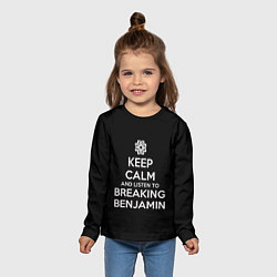 Лонгслив детский Keep Calm & Breaking Benjamin, цвет: 3D-принт — фото 2