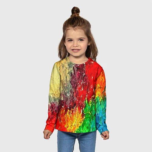 Детский лонгслив Mixcolor / 3D-принт – фото 5